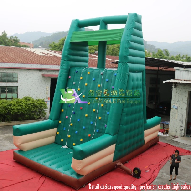 Custom Sport Game Inflatable Jumping Rock Wall, Factory Amusement Park Inflatable Rock Climbing Wall