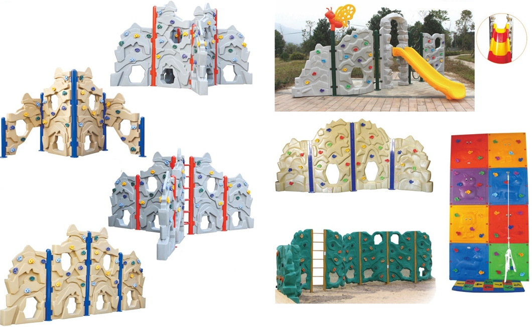 Children&prime; S Outdoor Plastic Rockery Climbing Wall in Square Park