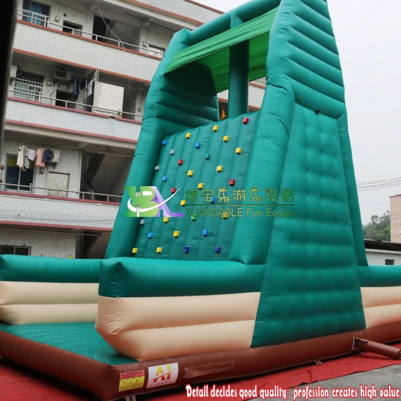 Custom Sport Game Inflatable Jumping Rock Wall, Factory Amusement Park Inflatable Rock Climbing Wall